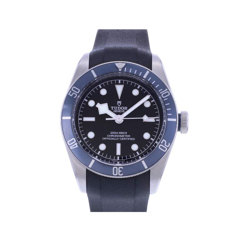 Montre d'occasion TUDOR Black Bay Heritage homme mouvement automatique certifié (cosc) bracelet cuir cresus - vue 1