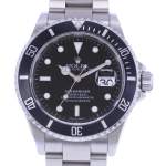 Montre d'occasion ROLEX Submariner Date homme mouvement automatique certifié (cosc) bracelet acier - vue D1