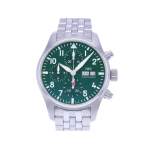Montre d'occasion IWC Pilot Chronograph homme mouvement automatique certifié (cosc) bracelet acier - vue 1