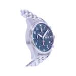 Montre d'occasion IWC Pilot Chronograph homme mouvement automatique certifié (cosc) bracelet acier - vue 2