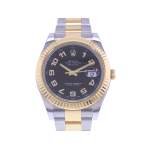 Montre d'occasion ROLEX DateJust II 41 homme mouvement automatique certifié (cosc) bracelet or jaune 750/000 et acier - vue 1
