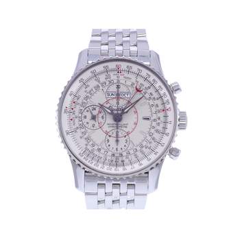 Montre d'occasion BREITLING Montbrillant Datora homme mouvement automatique certifié (cosc) bracelet acier