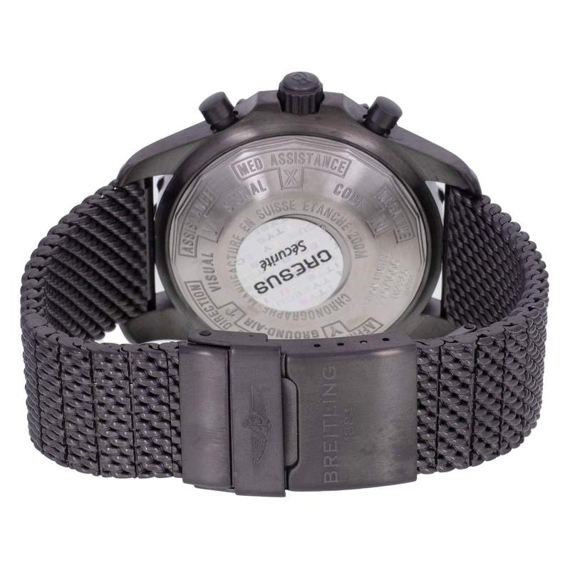Montre d'occasion BREITLING Chronospace Blacksteel homme mouvement automatique certifié (cosc) bracelet acier et pvd - vue 3