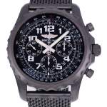 Montre d'occasion BREITLING Chronospace Blacksteel homme mouvement automatique certifié (cosc) bracelet acier et pvd - vue D1
