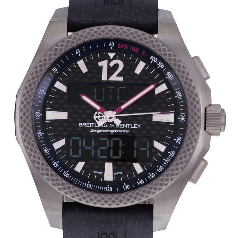 Montre d'occasion BREITLING For Bentley SuperSport homme quartz bracelet caoutchouc - vue D1