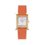Montre d'occasion HERMES Heure H femme quartz bracelet cuir - vue 1
