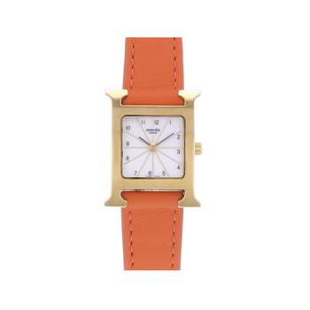 Montre d'occasion HERMES Heure H femme quartz bracelet cuir