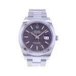 Montre d'occasion ROLEX DateJust 41 homme mouvement automatique certifié (cosc) bracelet acier - vue 1