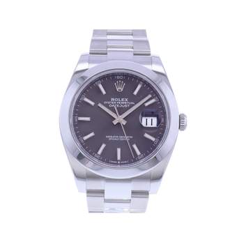 Montre d'occasion ROLEX DateJust 41 homme mouvement automatique certifié (cosc) bracelet acier