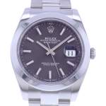 Montre d'occasion ROLEX DateJust 41 homme mouvement automatique certifié (cosc) bracelet acier - vue D1