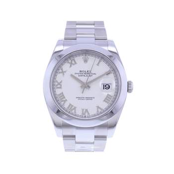 Montre d'occasion ROLEX DateJust homme mouvement automatique certifié (cosc) bracelet acier