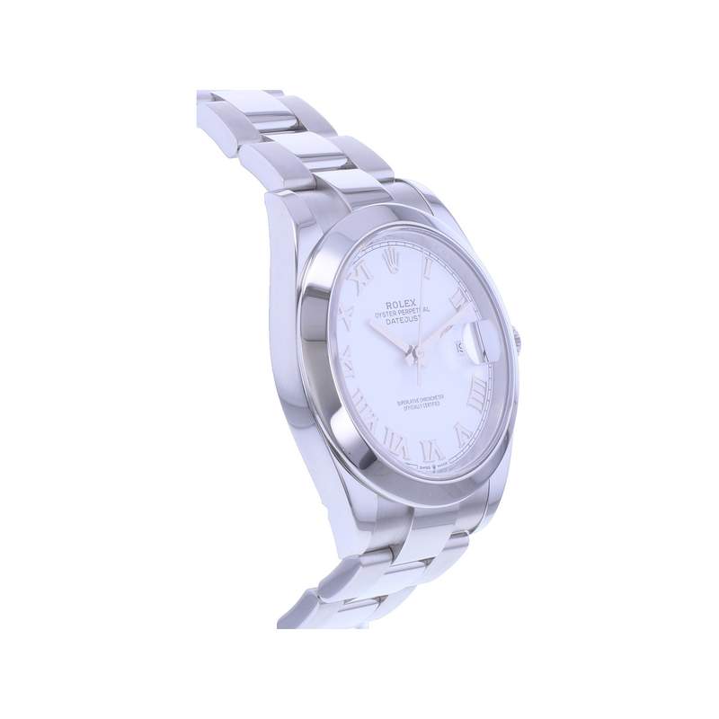 Montre d'occasion ROLEX DateJust homme mouvement automatique certifié (cosc) bracelet acier - vue 2