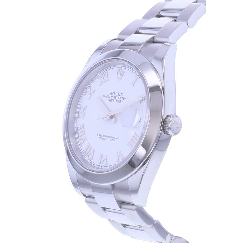 Montre d'occasion ROLEX DateJust homme mouvement automatique certifié (cosc) bracelet acier - vue D2