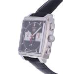 Montre d'occasion TAG HEUER Monaco Calibre Heuer 02 homme automatique bracelet cuir - vue D2