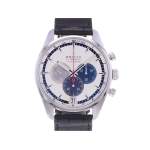 Montre d'occasion ZENITH El Primero Chronographe 1/10 of a second homme automatique bracelet cuir d'origine - vue 1