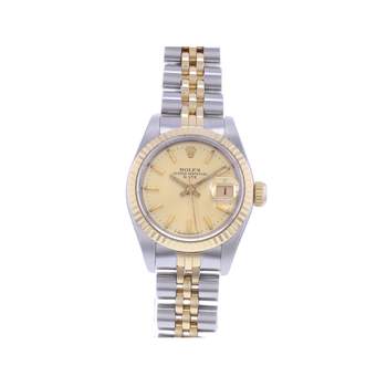 Montre d'occasion ROLEX DateJust Lady femme automatique bracelet or jaune 750/000 et acier