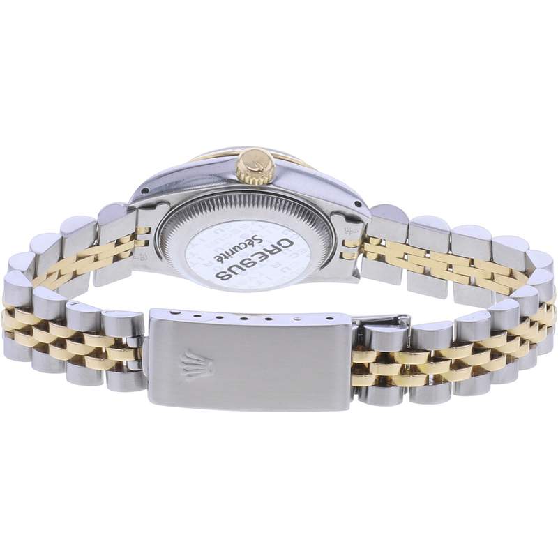 Montre d'occasion ROLEX DateJust Lady femme automatique bracelet or jaune 750/000 et acier - vue 3