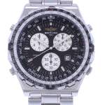 Montre d'occasion BREITLING Jupiter Pilot Vintage homme quartz bracelet acier - vue D1