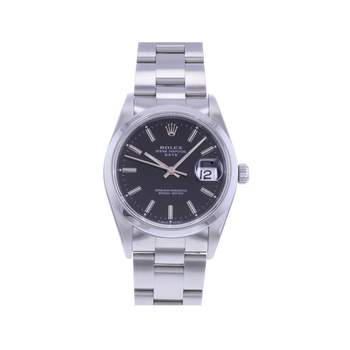 Montre d'occasion ROLEX Date mixte mouvement automatique certifié (cosc) bracelet acier
