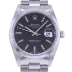 Montre d'occasion ROLEX Date mixte mouvement automatique certifié (cosc) bracelet acier - vue D1