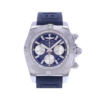 Montre d'occasion BREITLING Chronomat B01-44 homme mouvement automatique certifié (cosc) bracelet caoutchouc