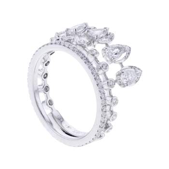 Bague d'occasion MESSIKA Desert Bloom femme or blanc 750/1000