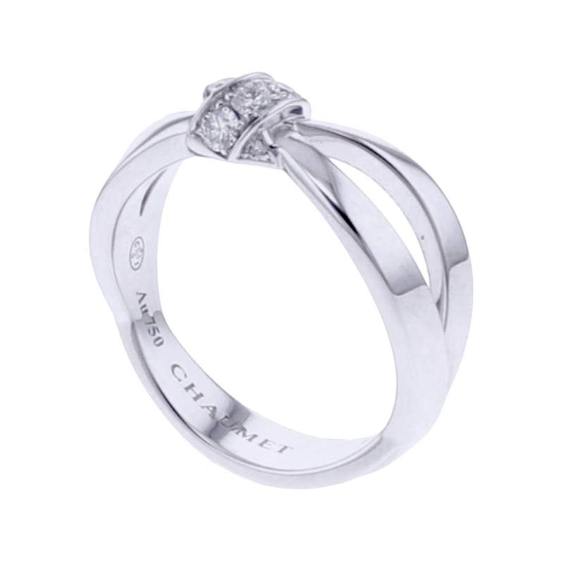 Bague d'occasion CHAUMET Liens Séduction femme or blanc 750/1000 - vue 1