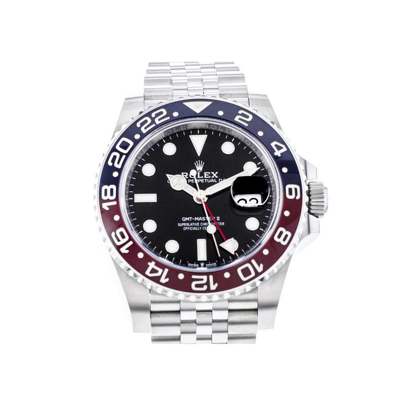 Montre d'occasion rolex gmt-master ii pepsi homme mouvement automatique certifié (cosc) bracelet acier - vue 1