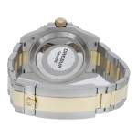 Montre d'occasion rolex submariner date homme mouvement automatique certifié (cosc) bracelet or jaune 750/000 et acier - vue 3