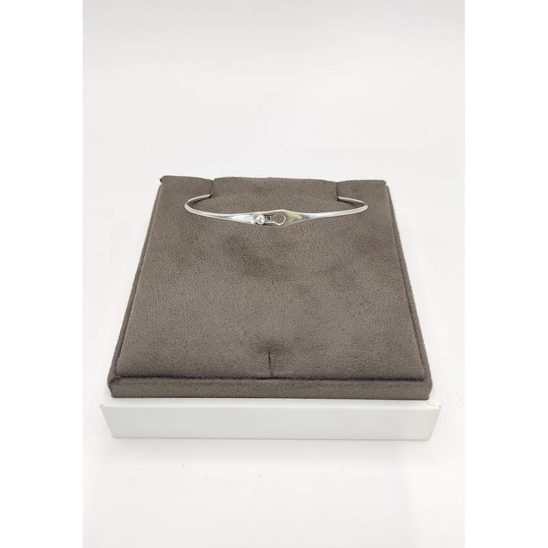 Bracelet d'occasion dinh van serrure femme or blanc 750/1000 - vue D2