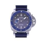 Montre d'occasion PANERAI Luminor Submersible homme automatique bracelet caoutchouc - vue 1