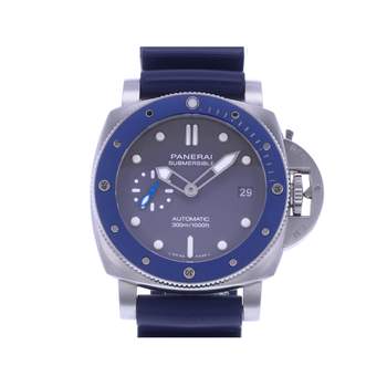Montre d'occasion PANERAI Luminor Submersible homme automatique bracelet caoutchouc