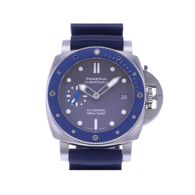 Montre d'occasion PANERAI Luminor Submersible homme automatique bracelet caoutchouc - vue 1