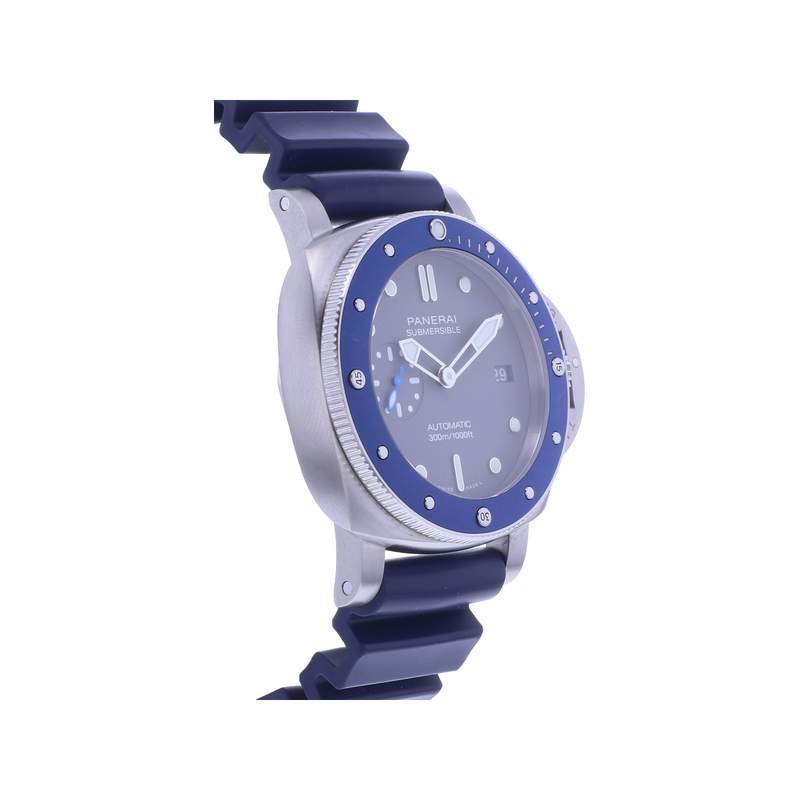 Montre d'occasion PANERAI Luminor Submersible homme automatique bracelet caoutchouc - vue 2