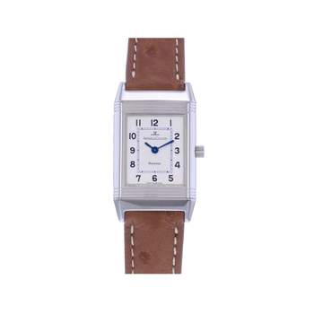 Montre d'occasion JAEGER LECOULTRE Reverso Lady femme quartz bracelet cuir cresus