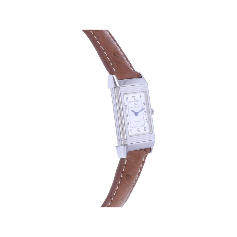 Montre d'occasion JAEGER LECOULTRE Reverso Lady femme quartz bracelet cuir cresus - vue 2