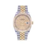Montre d'occasion ROLEX DateJust 36 mixte mouvement automatique certifié (cosc) bracelet or jaune 750/000 et acier - vue 1
