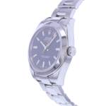 Montre d'occasion ROLEX Milgauss homme mouvement automatique certifié (cosc) bracelet acier - vue D2