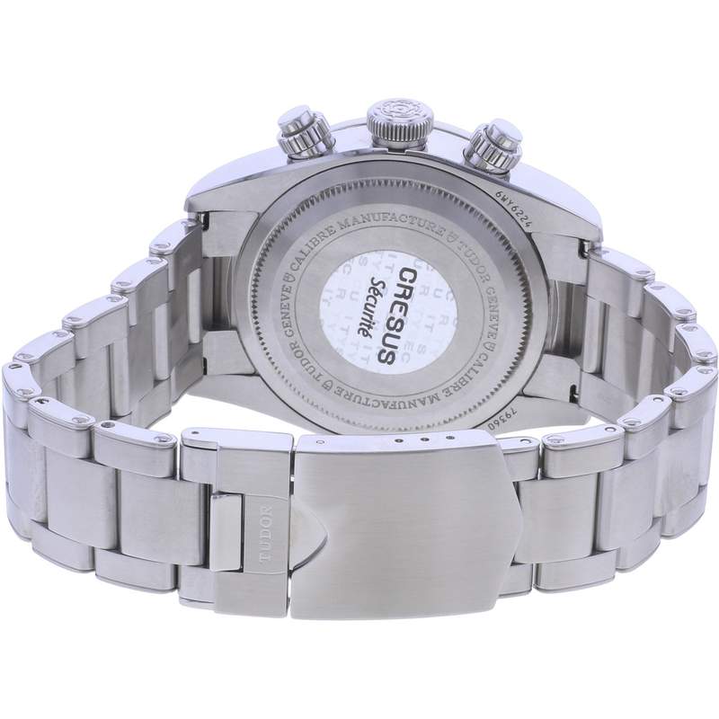 Montre d'occasion TUDOR Black Bay Chrono homme mouvement automatique certifié (cosc) bracelet acier - vue 3