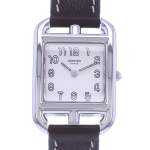 Montre d'occasion HERMES Cape Cod femme quartz bracelet cuir cresus - vue D1