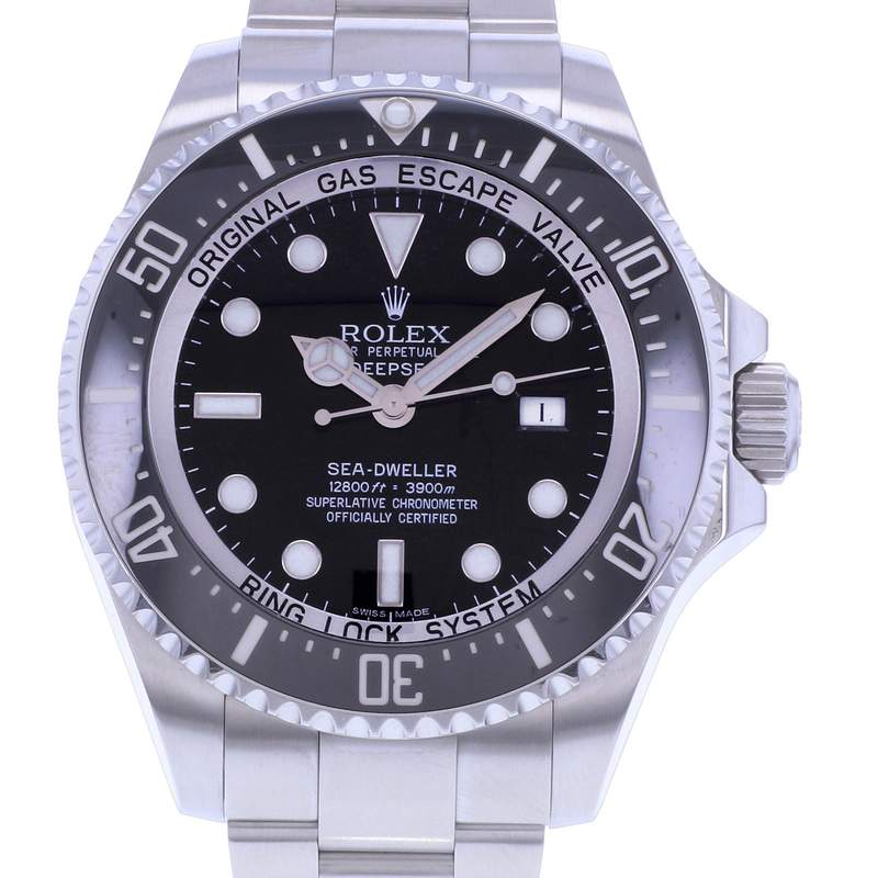 Montre d'occasion ROLEX Sea-Dweller DeepSea homme mouvement automatique certifié (cosc) bracelet acier - vue D1