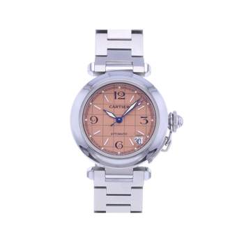 Montre d'occasion CARTIER Pasha C mixte automatique bracelet acier