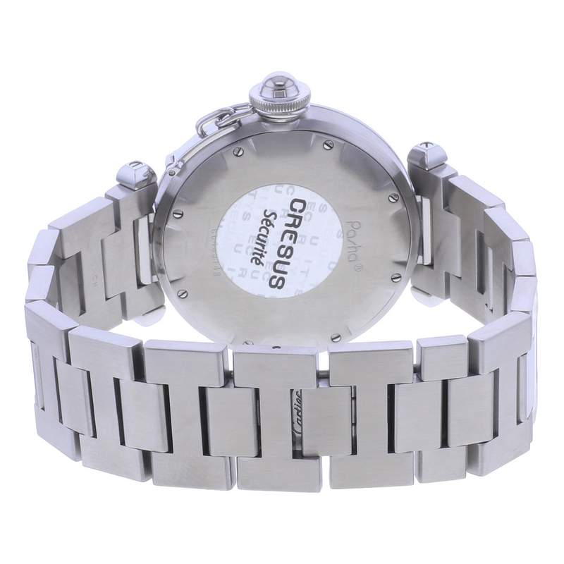 Montre d'occasion CARTIER Pasha C mixte automatique bracelet acier - vue 3