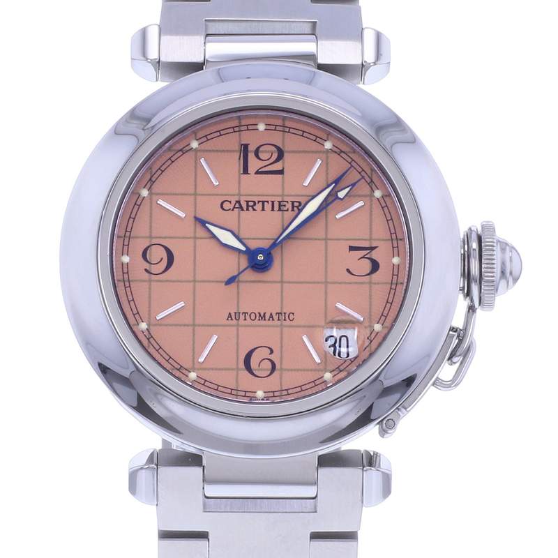 Montre d'occasion CARTIER Pasha C mixte automatique bracelet acier - vue D1