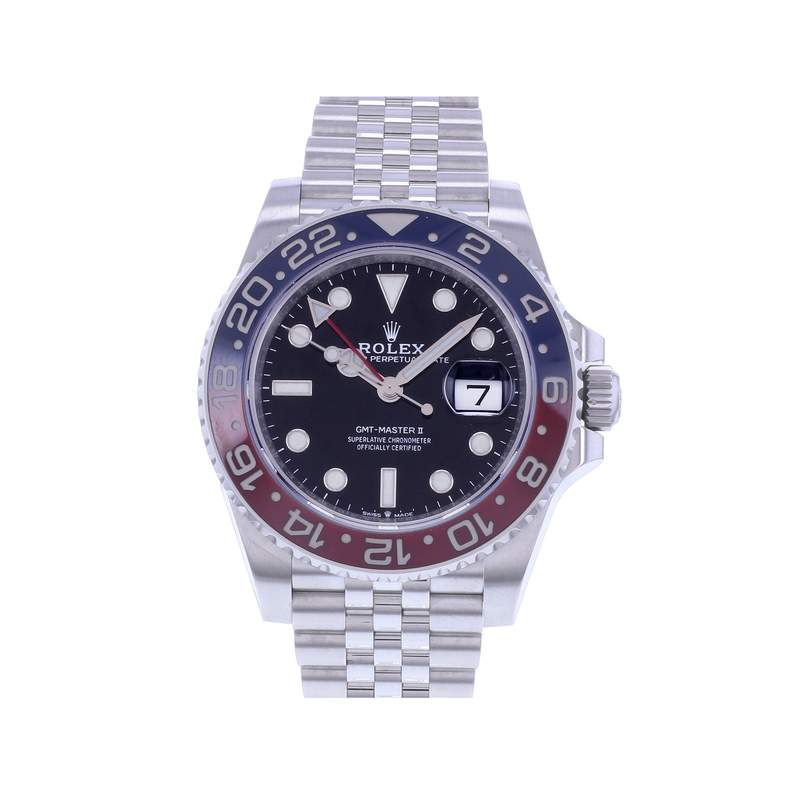 Montre d'occasion ROLEX GMT-Master II Pepsi homme mouvement automatique certifié (cosc) bracelet acier - vue 1