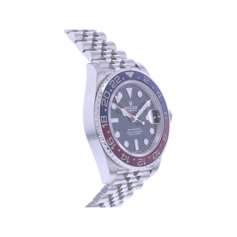 Montre d'occasion ROLEX GMT-Master II Pepsi homme mouvement automatique certifié (cosc) bracelet acier - vue 2