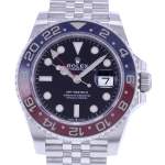 Montre d'occasion ROLEX GMT-Master II Pepsi homme mouvement automatique certifié (cosc) bracelet acier - vue D1