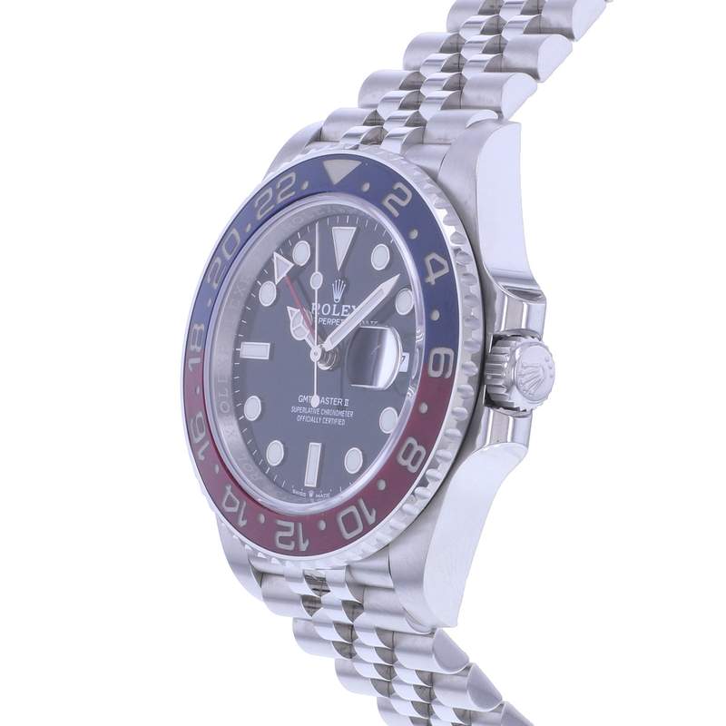 Montre d'occasion ROLEX GMT-Master II Pepsi homme mouvement automatique certifié (cosc) bracelet acier - vue D2
