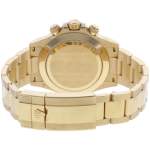 Montre d'occasion ROLEX Cosmograph Daytona Index diamants Mother of Pearl homme mouvement automatique certifié (cosc) bracelet or jaune 750/000 - vue 3