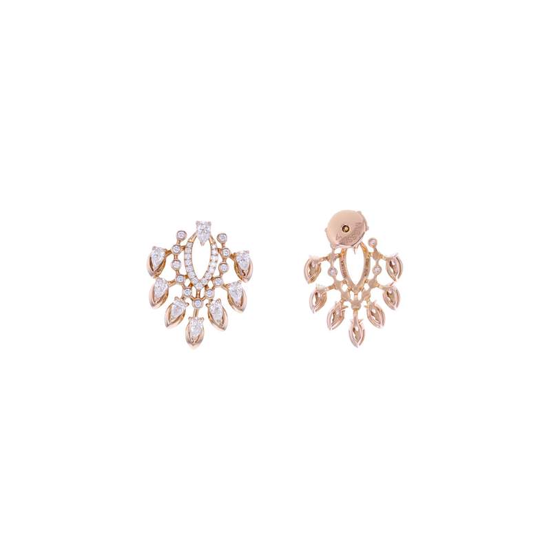 Boucles-oreilles d'occasion MESSIKA Desert Bloom or rose 750/1000 - vue 1